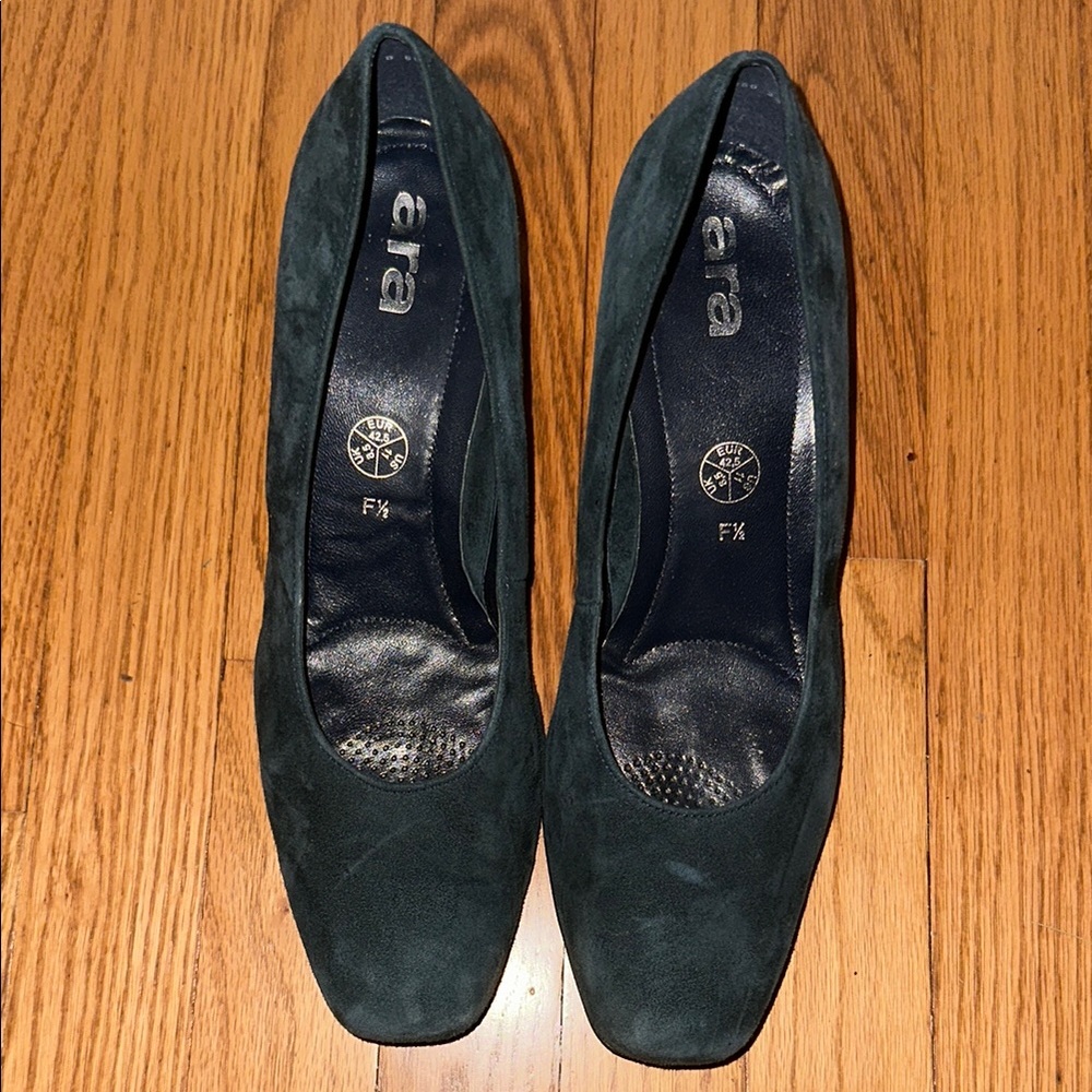Ara Green Heels Elegant Shoes